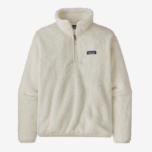Patagonia los gatos 1/4 quarter zip Sherpa sweatshirt birch white